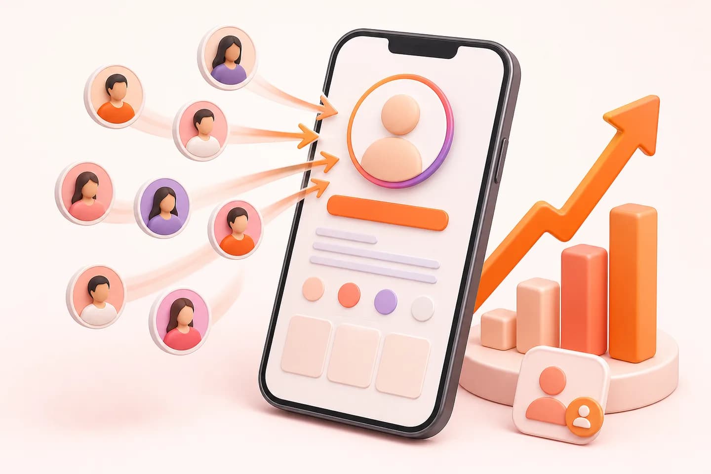 Instagram profile with follower and audience indicators