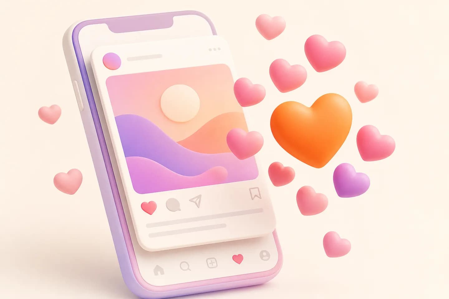 Instagram post with likes and engagement indicators