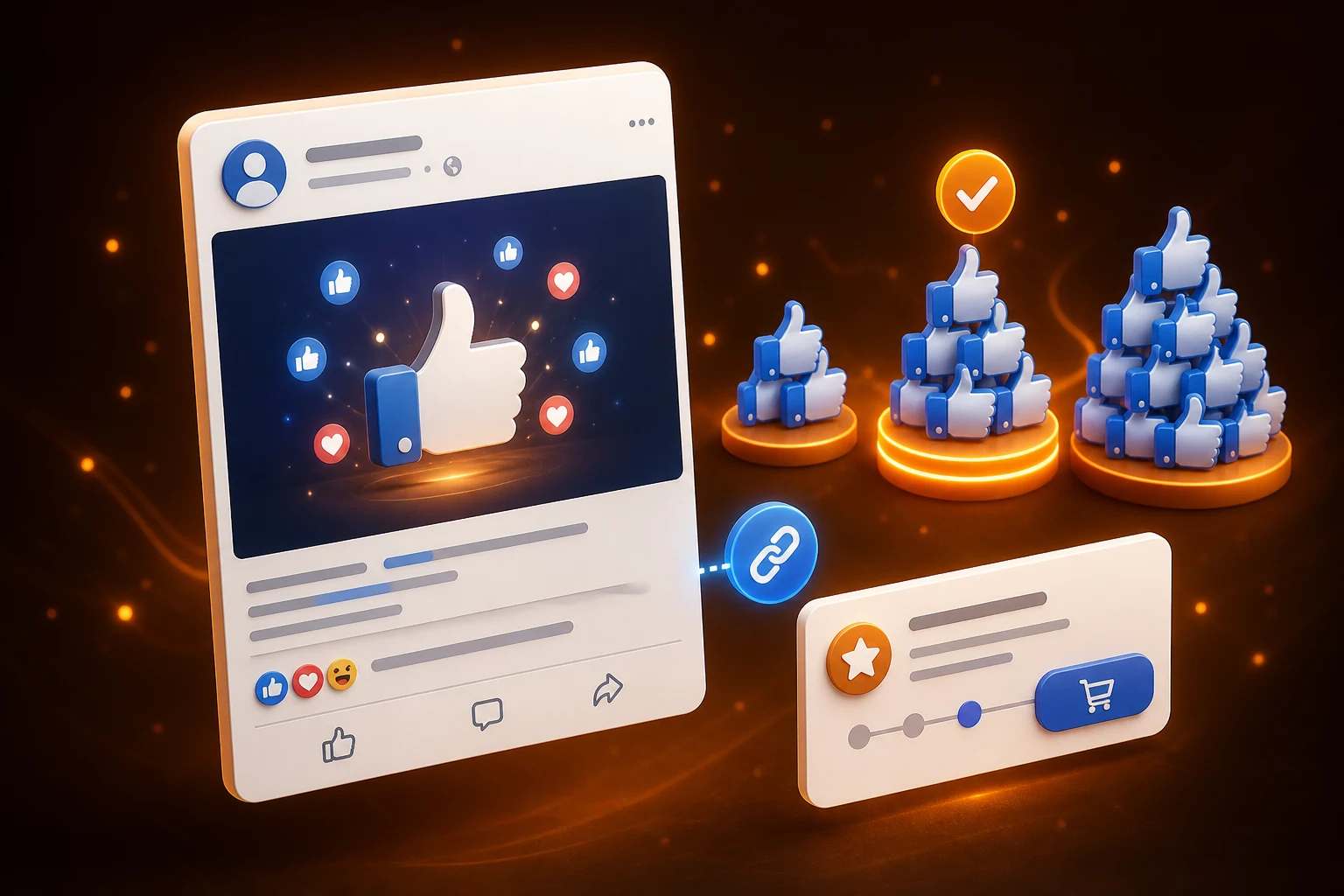 Facebook Post Like packages ready for selection and checkout