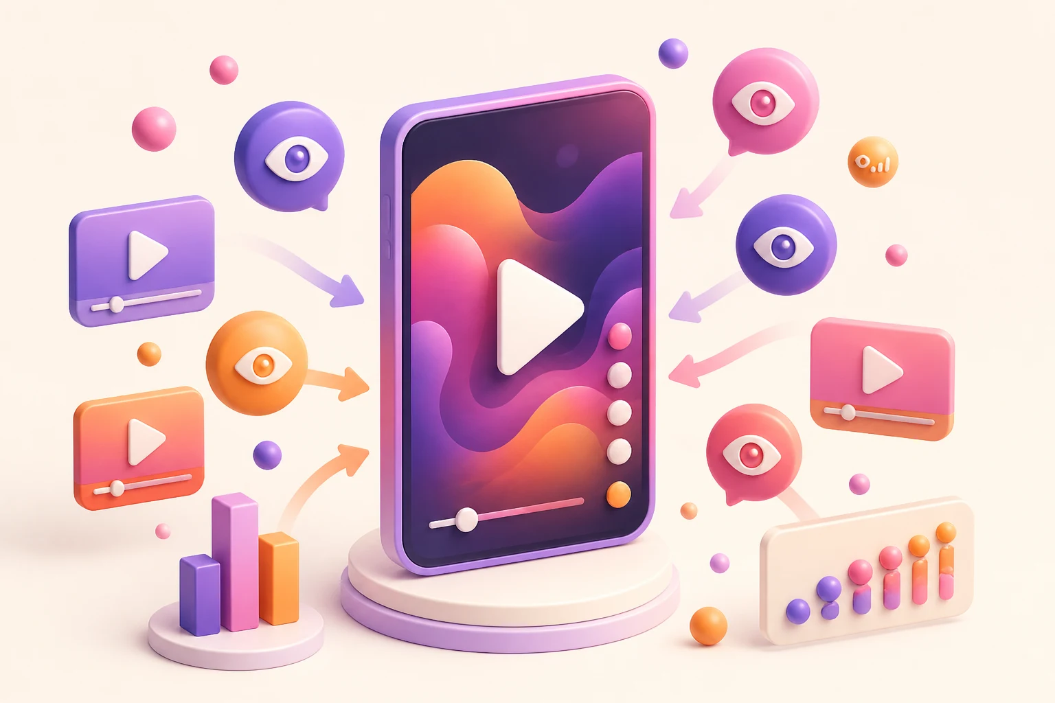 Instagram Reel showing video views and audience activity