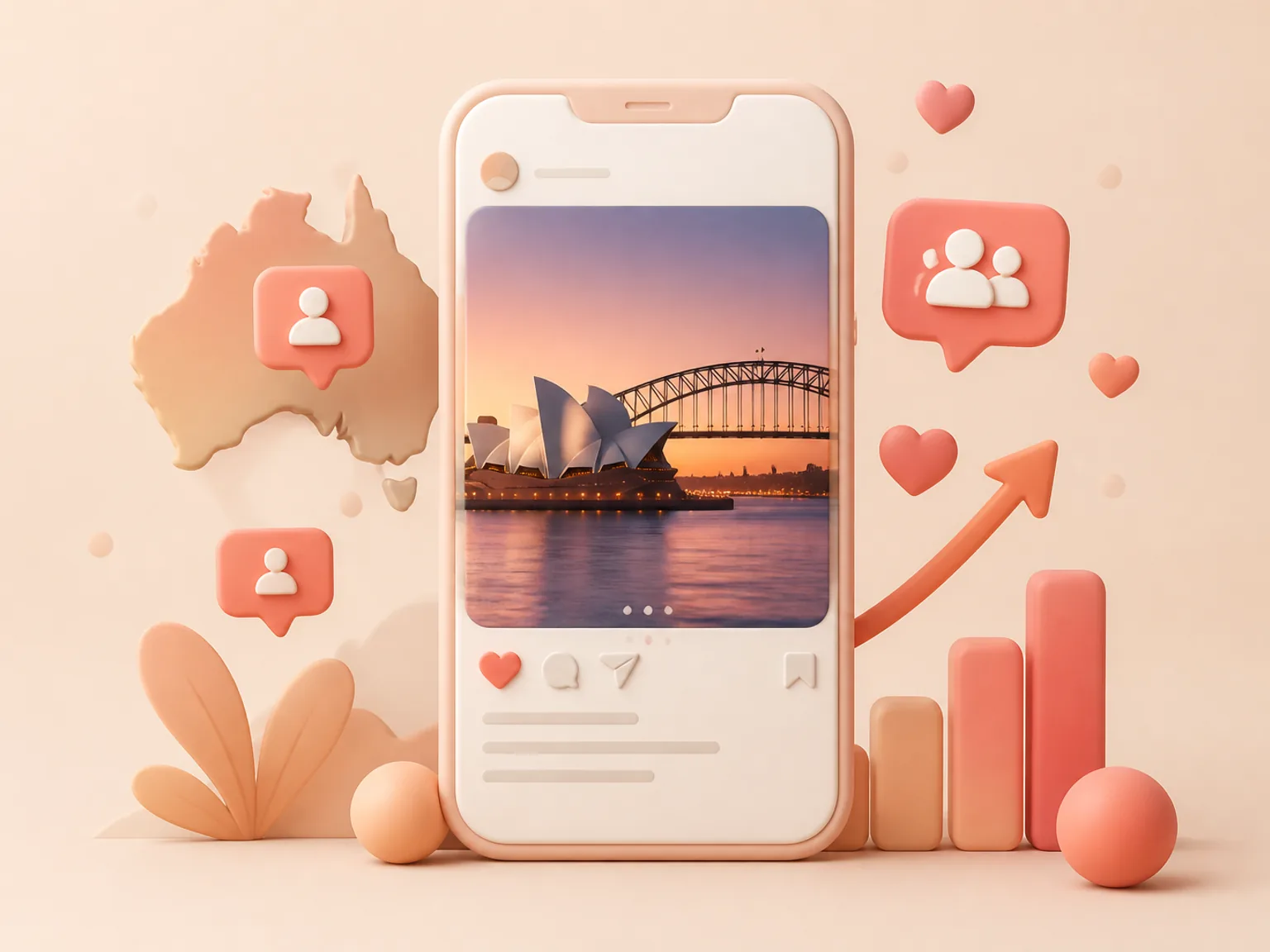 Buy Instagram Followers Australia illustration showing why this Followers metric supports profile or content presentation