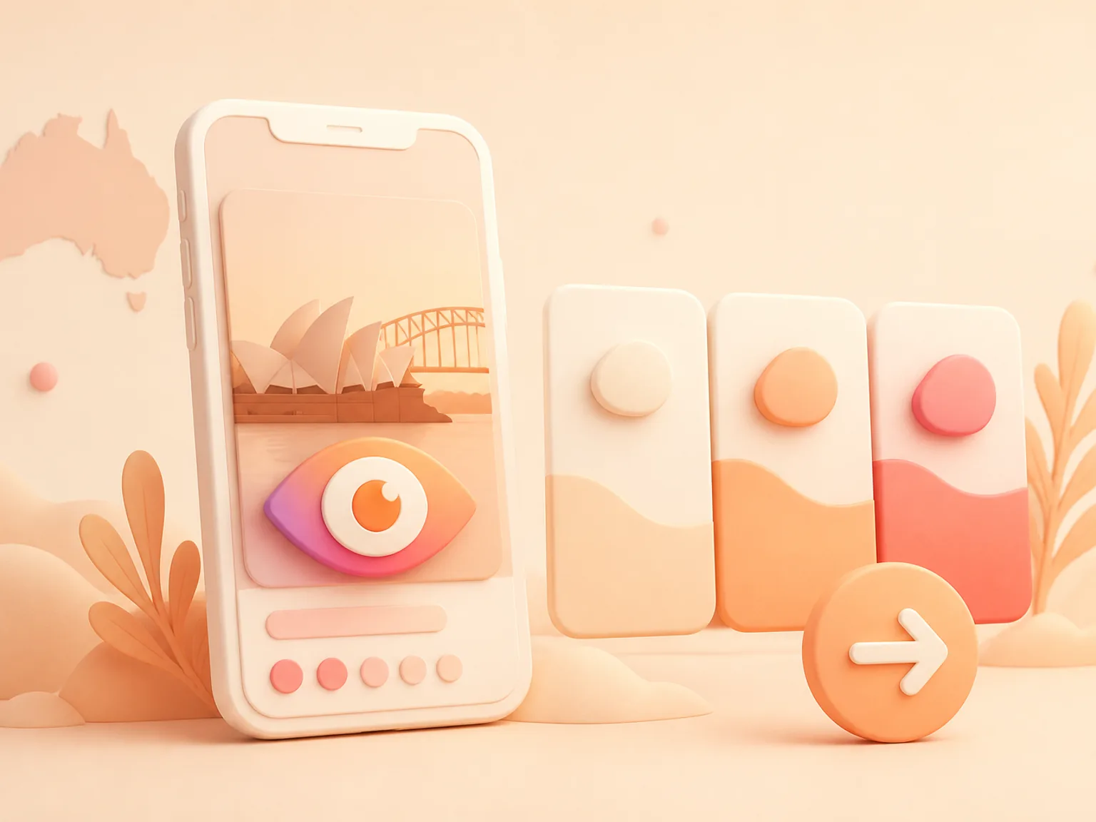 Buy Instagram Views Australia illustration showing package selection and checkout for this service