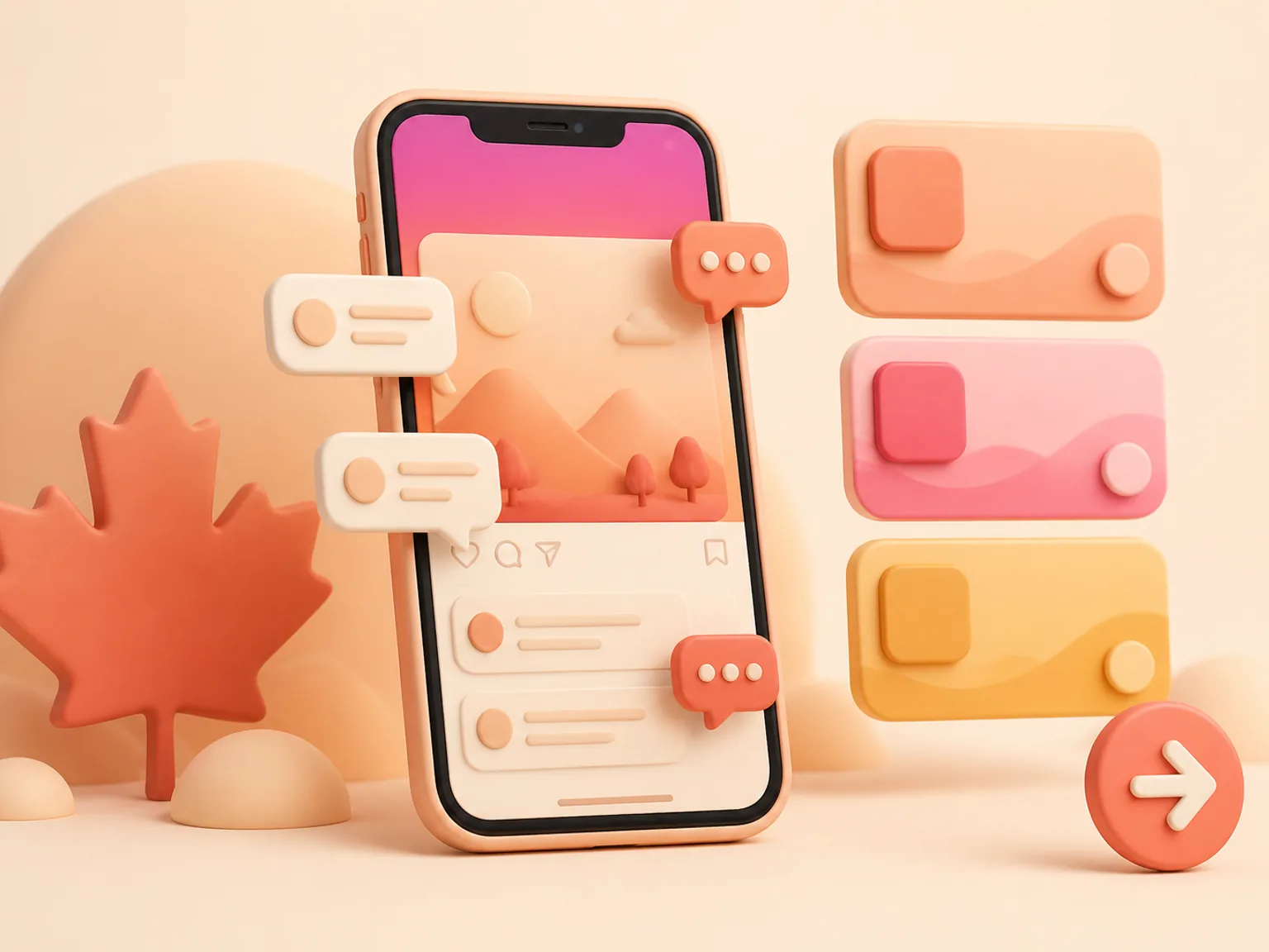Buy Instagram Comments Canada illustration showing package selection and checkout for this service