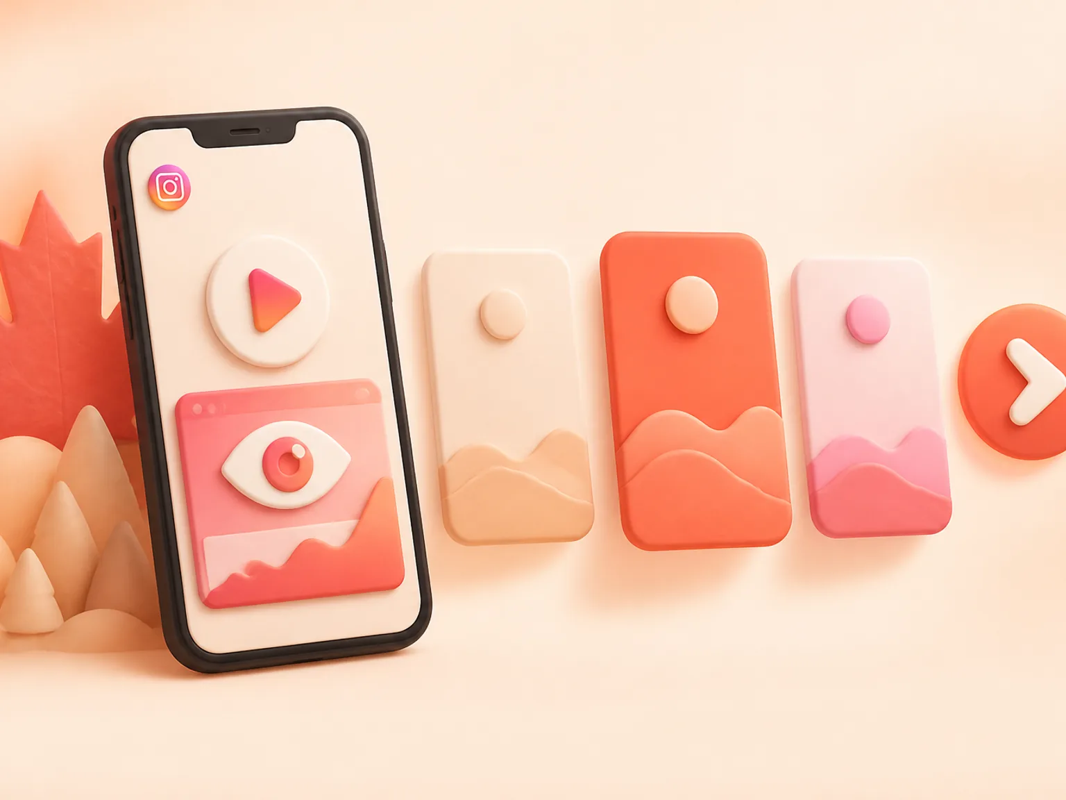Buy Instagram Views Canada illustration showing package selection and checkout for this service