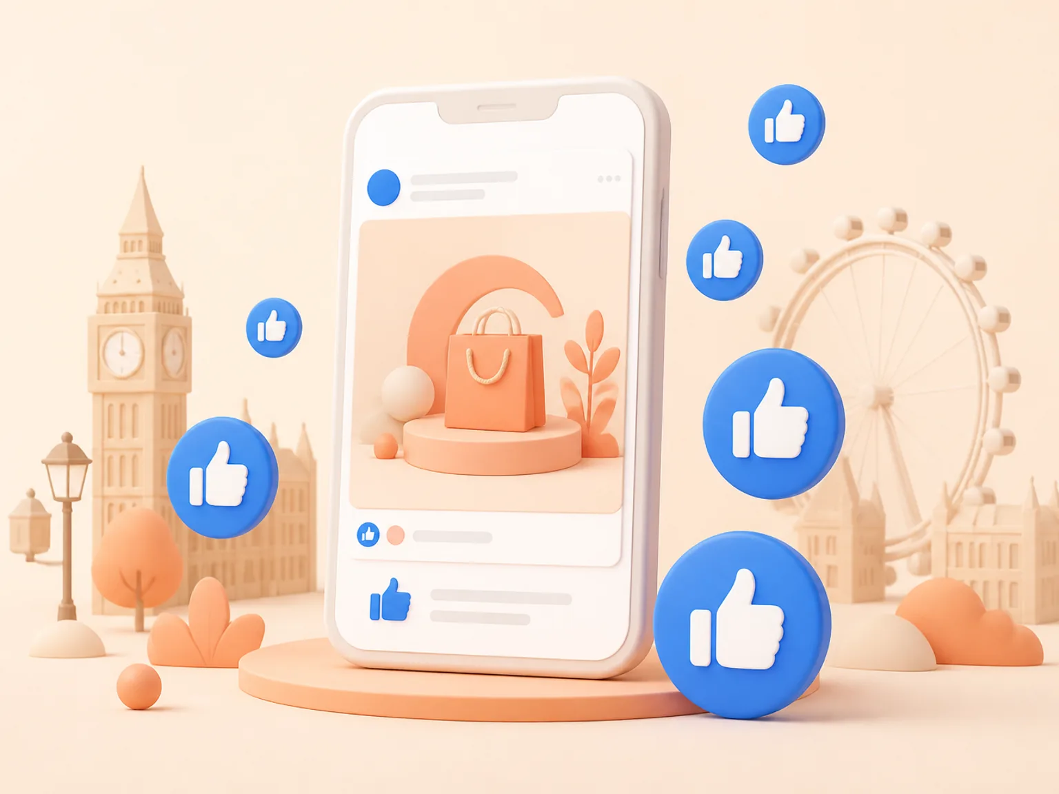 Buy Facebook Page Likes UK illustration showing why this Page Likes metric supports profile or content presentation