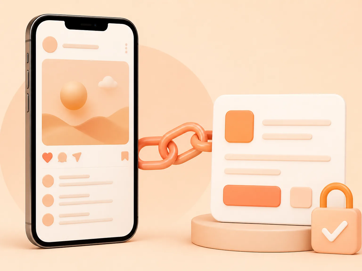 Buy Instagram Comments UK illustration showing a simple public-link order flow with no password required