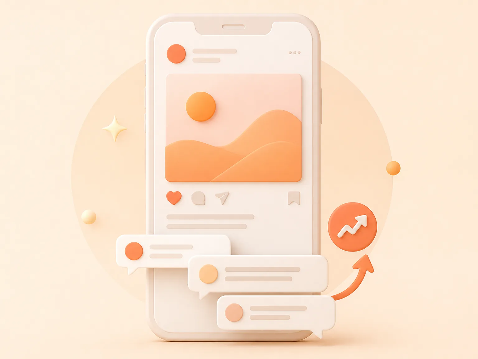 Buy Instagram Comments UK illustration showing visible Comments versus separate organic and business outcomes