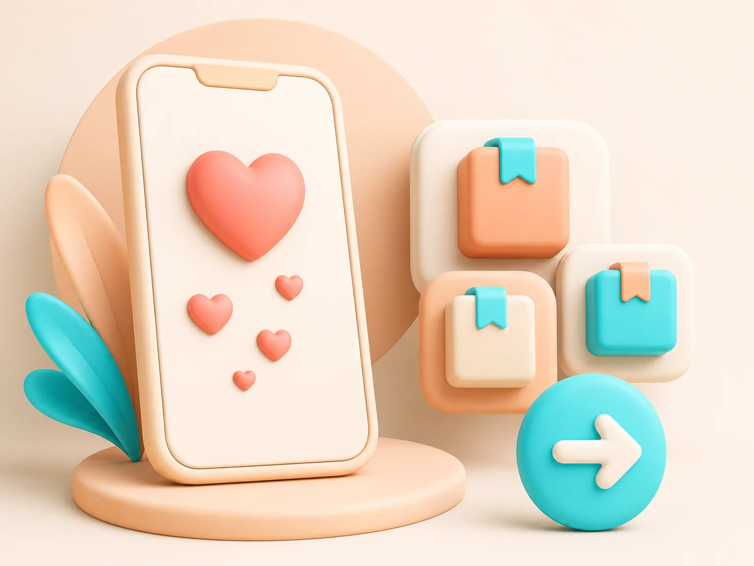 Buy TikTok Likes UK illustration showing package selection and checkout for this service