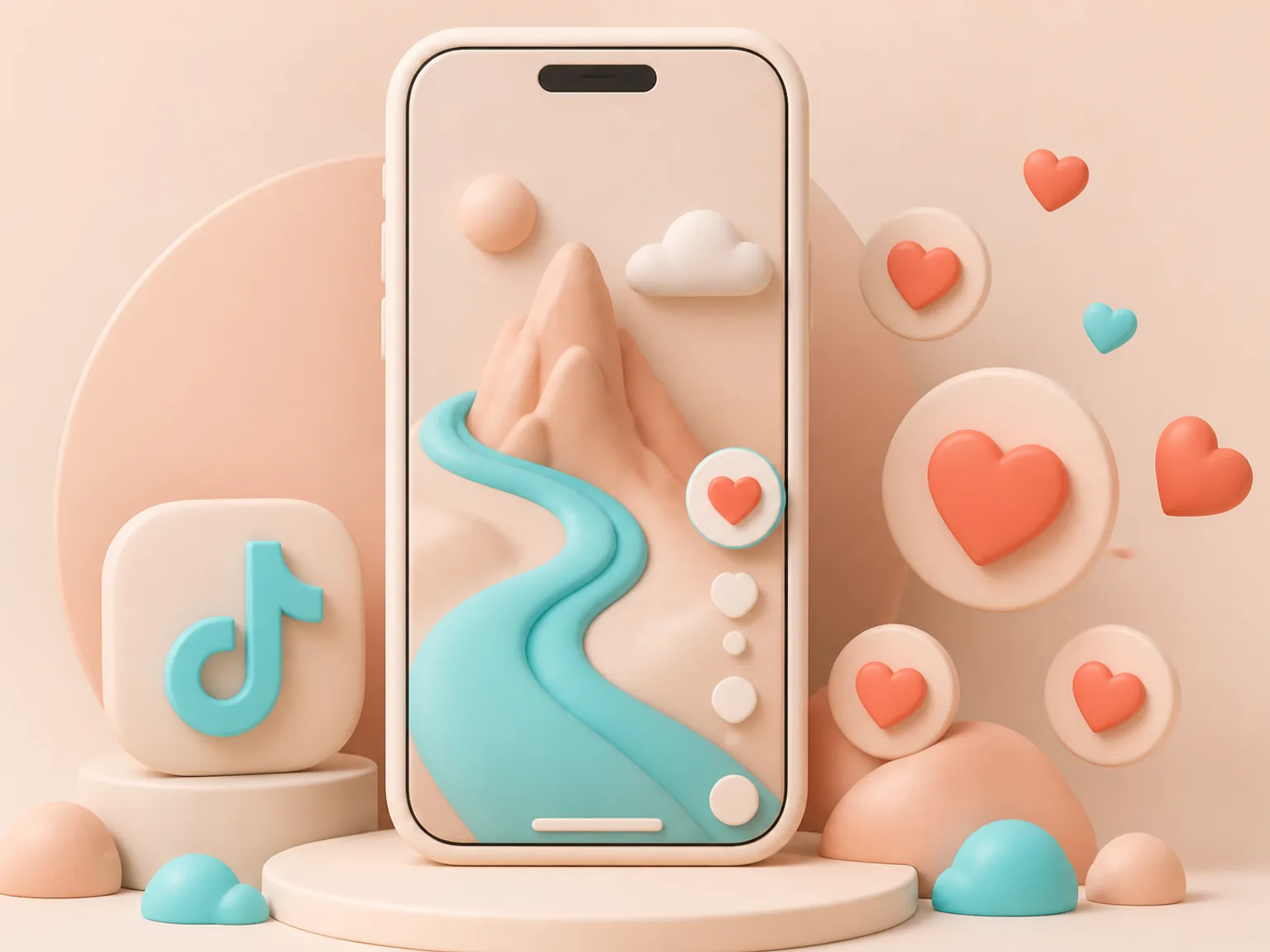 Buy TikTok Likes UK illustration showing why this Likes metric supports profile or content presentation