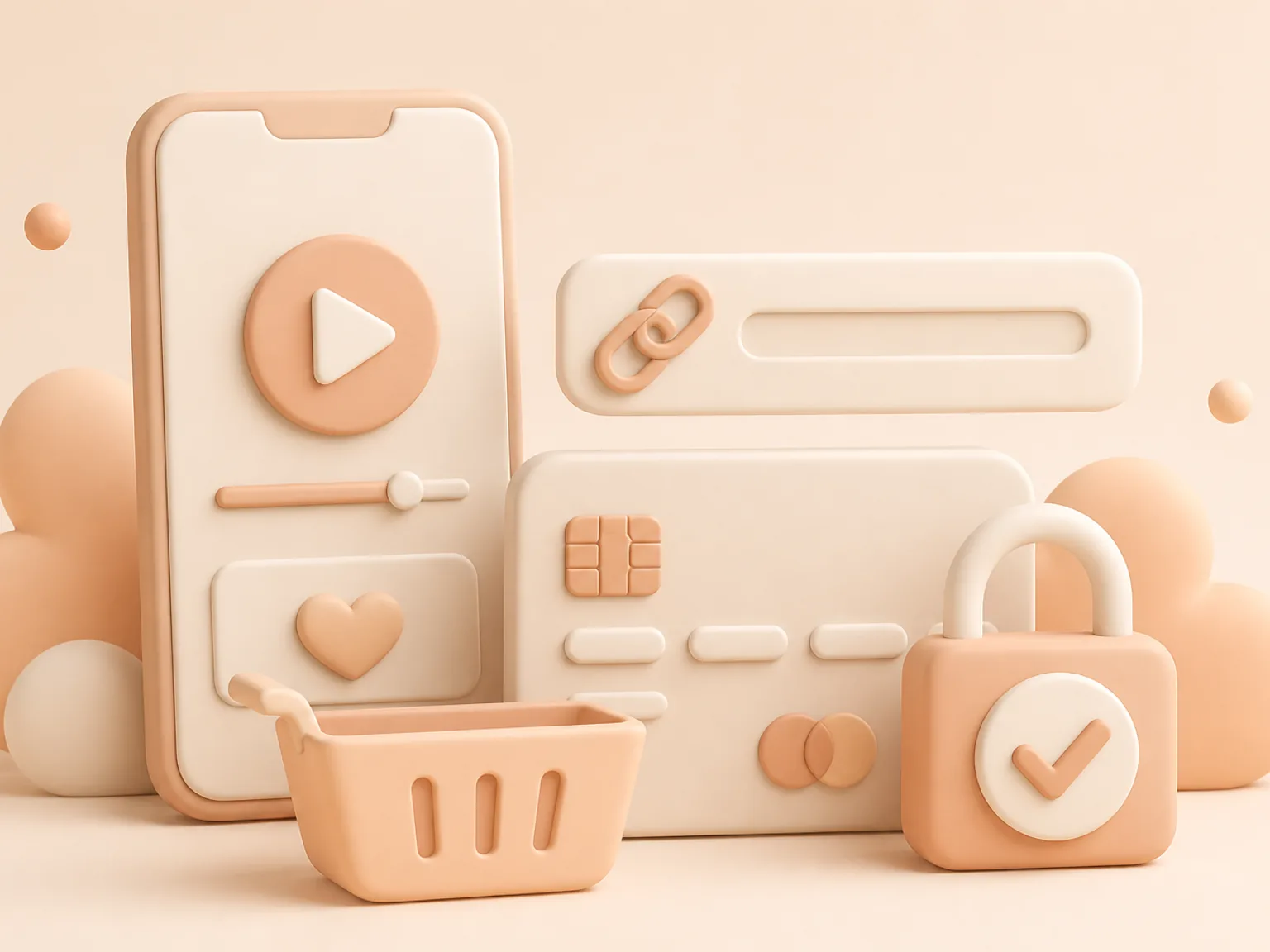 Buy TikTok Views UK illustration showing a simple public-link order flow with no password required