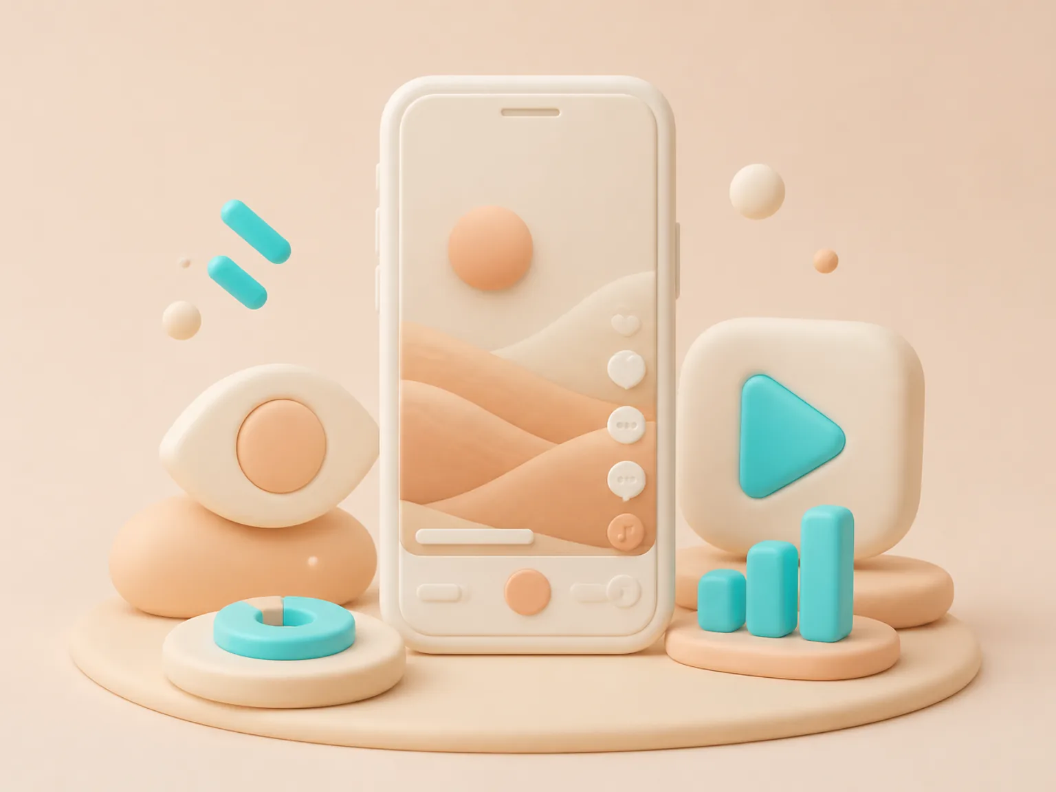 Buy TikTok Views UK illustration showing why this Views metric supports profile or content presentation