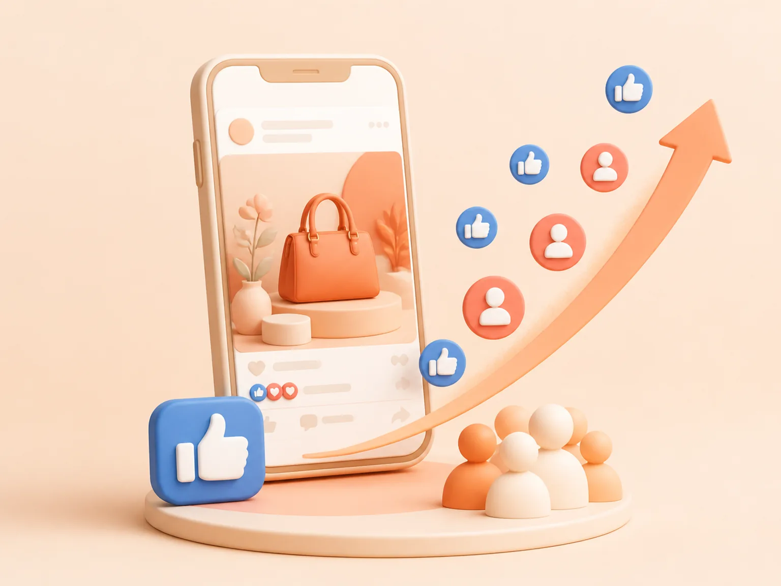 Buy Facebook Page Likes USA illustration showing why this Page Likes metric supports profile or content presentation