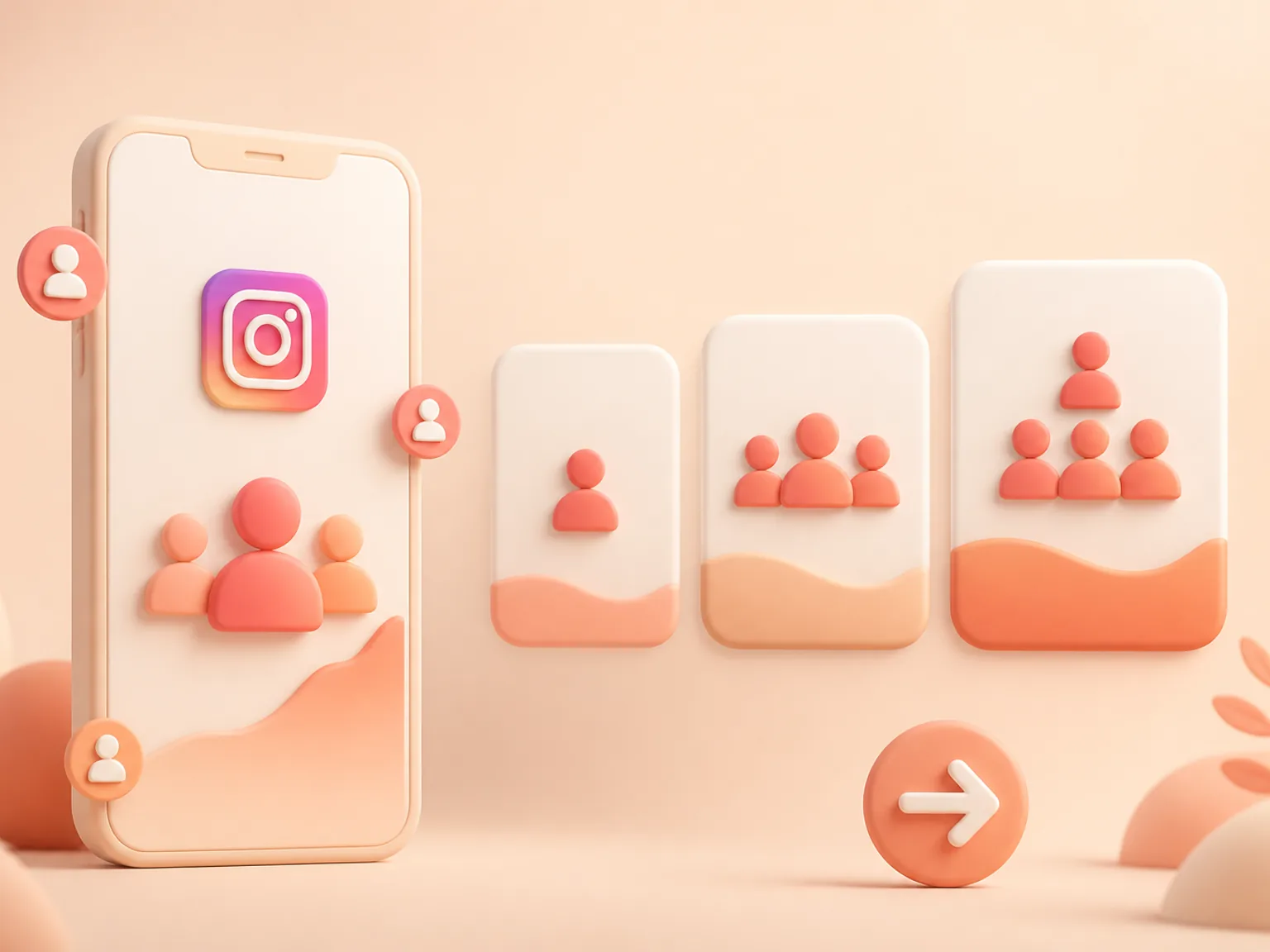 Buy Instagram Followers USA illustration showing package selection and checkout for this service