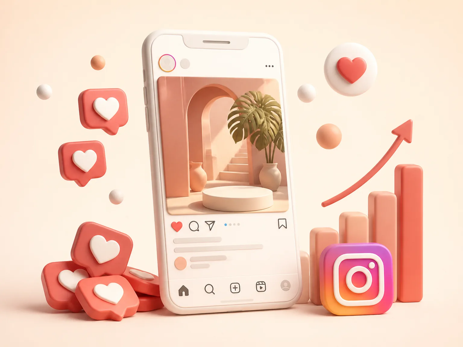 Buy Instagram Likes USA illustration showing why this Likes metric supports profile or content presentation