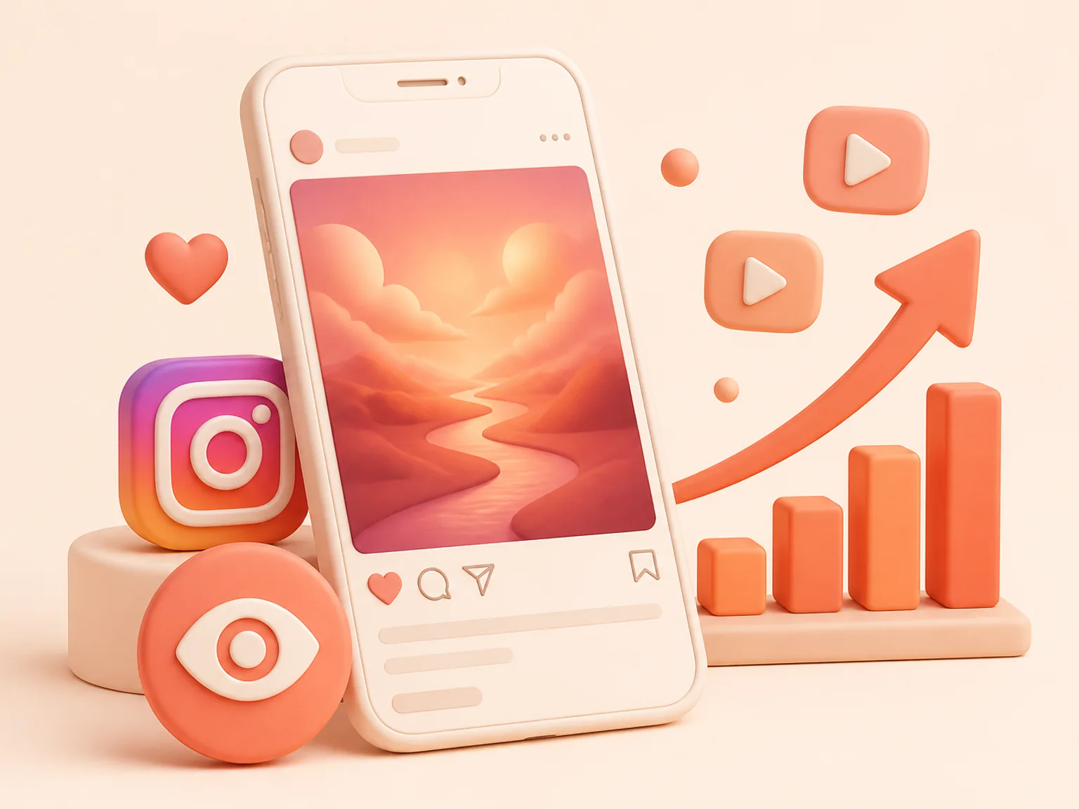 Buy Instagram Views USA illustration showing why this Views metric supports profile or content presentation