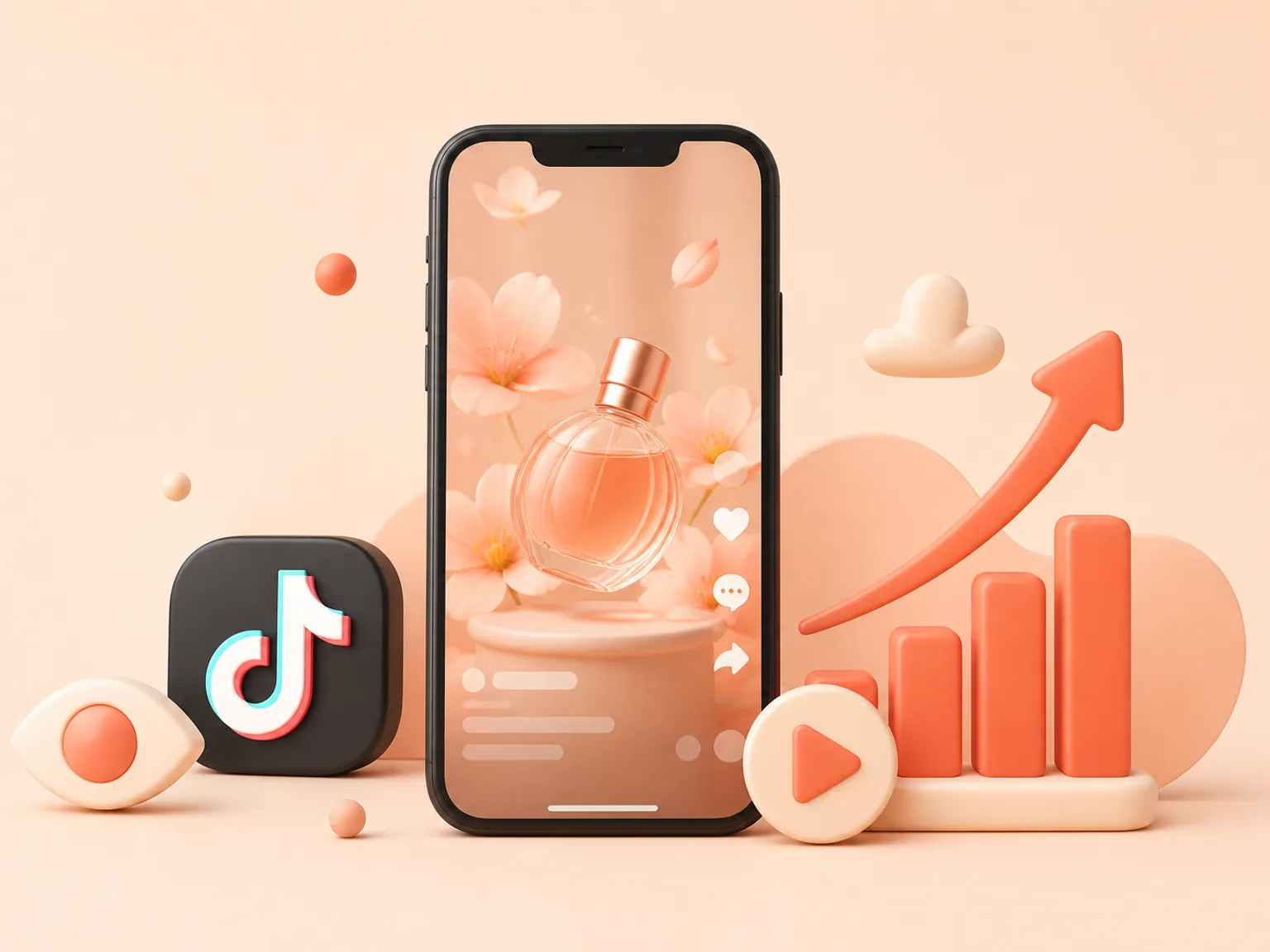 Buy TikTok Views USA illustration showing why this Views metric supports profile or content presentation