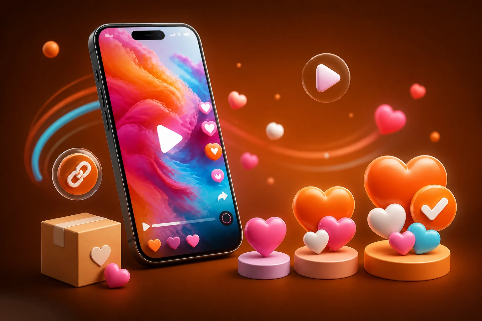 TikTok likes packages ready for selection and checkout